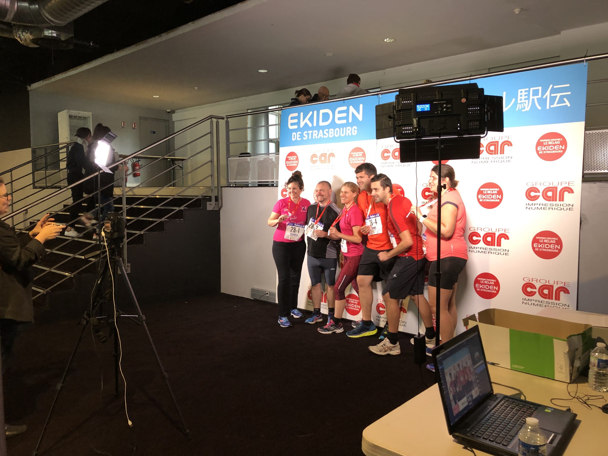 photocalls stand photo ekiden course a pied strasbourg événement sportif souvenir