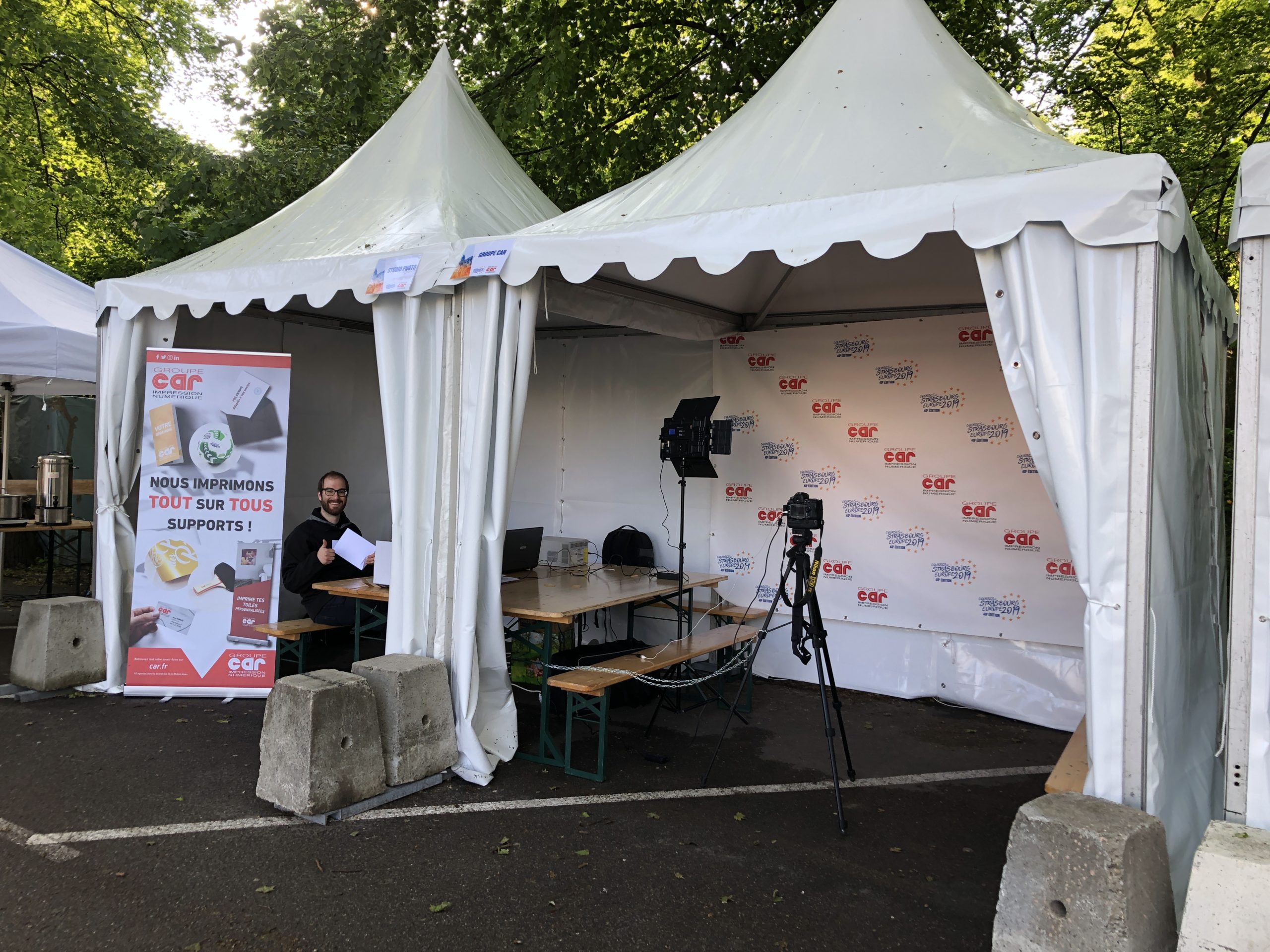 photocalls stand photo eurotournoi handball événement sportif souvenir