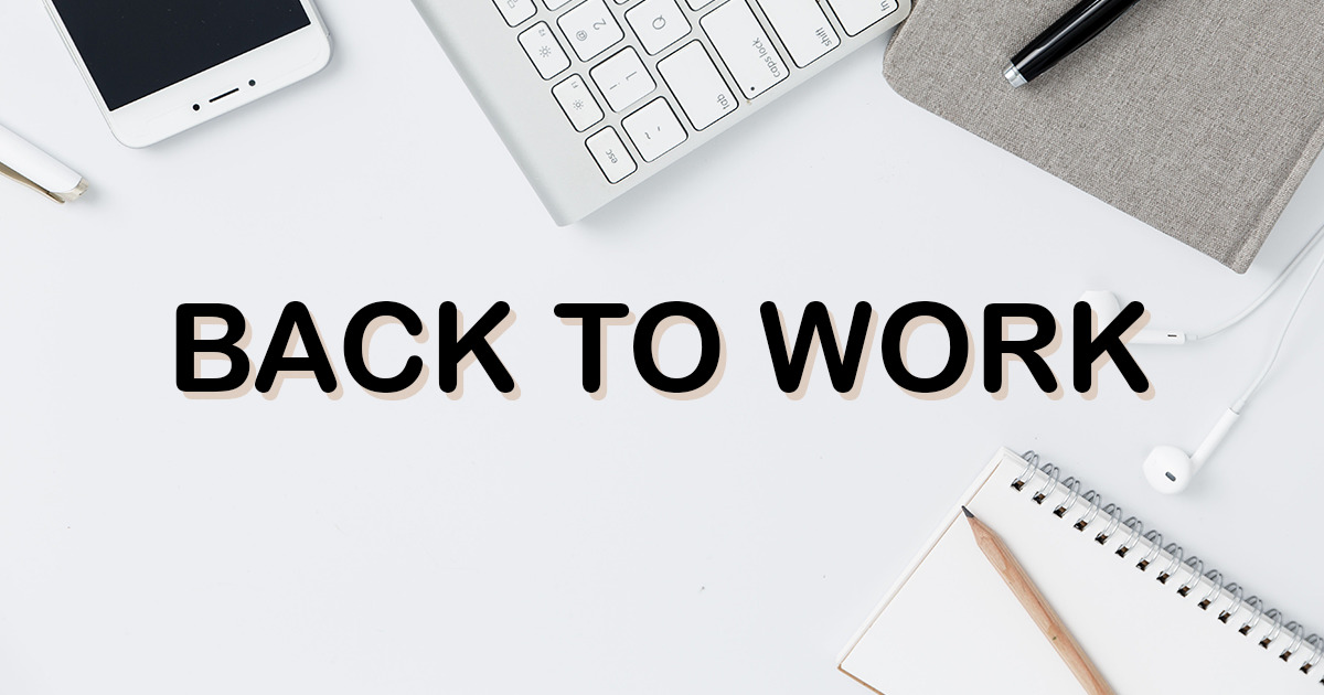 back to work school rentrée 2020 entreprise préparez vous